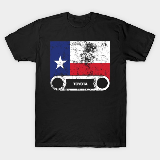 FJ40 Bezel with Texas Flag T-Shirt by Bulloch Speed Shop